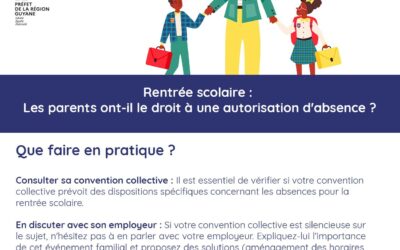 Rentrée scolaire autorisation d’absence