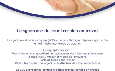 Syndrome du canal carpien au travail