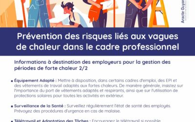 Prévention des risques liés aux vagues de chaleur dans le cadre professionnel